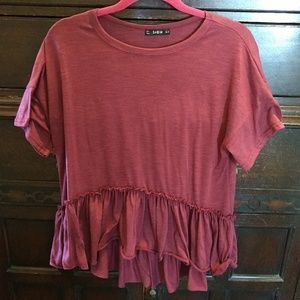 Shein Loose Peplum Shirt